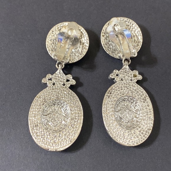 Southwest Native American Style Earrings Lot Faux Turquoise Lapis Silver Tone - Picture 10 of 12